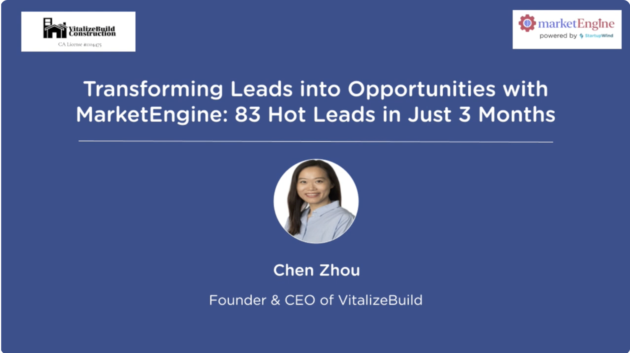 Play video Transforming Leads into Opportunities with MarketEngine 83 Hot Leads in Just 3 Months