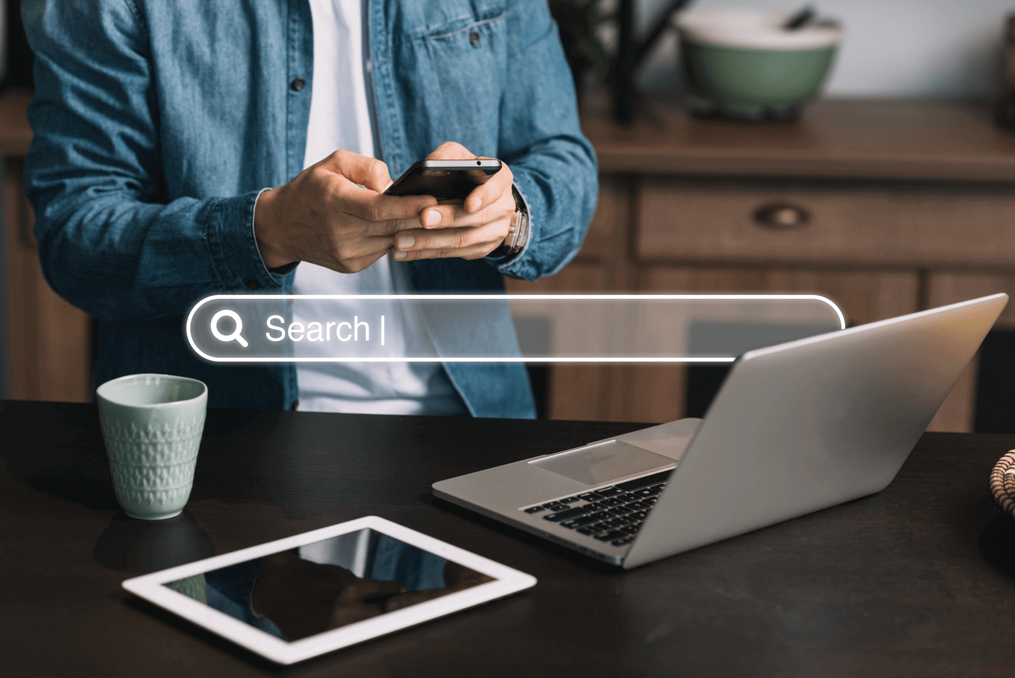 Infographic illustrating steps to enhance website visibility through search engine optimization techniques.